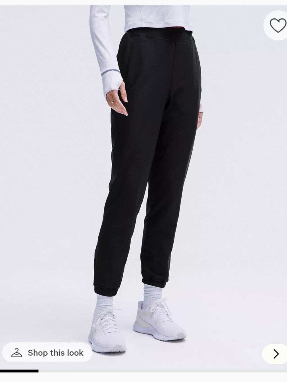 Lululemon | Adapted State High-Rise Fleece Jogger | Black | 10